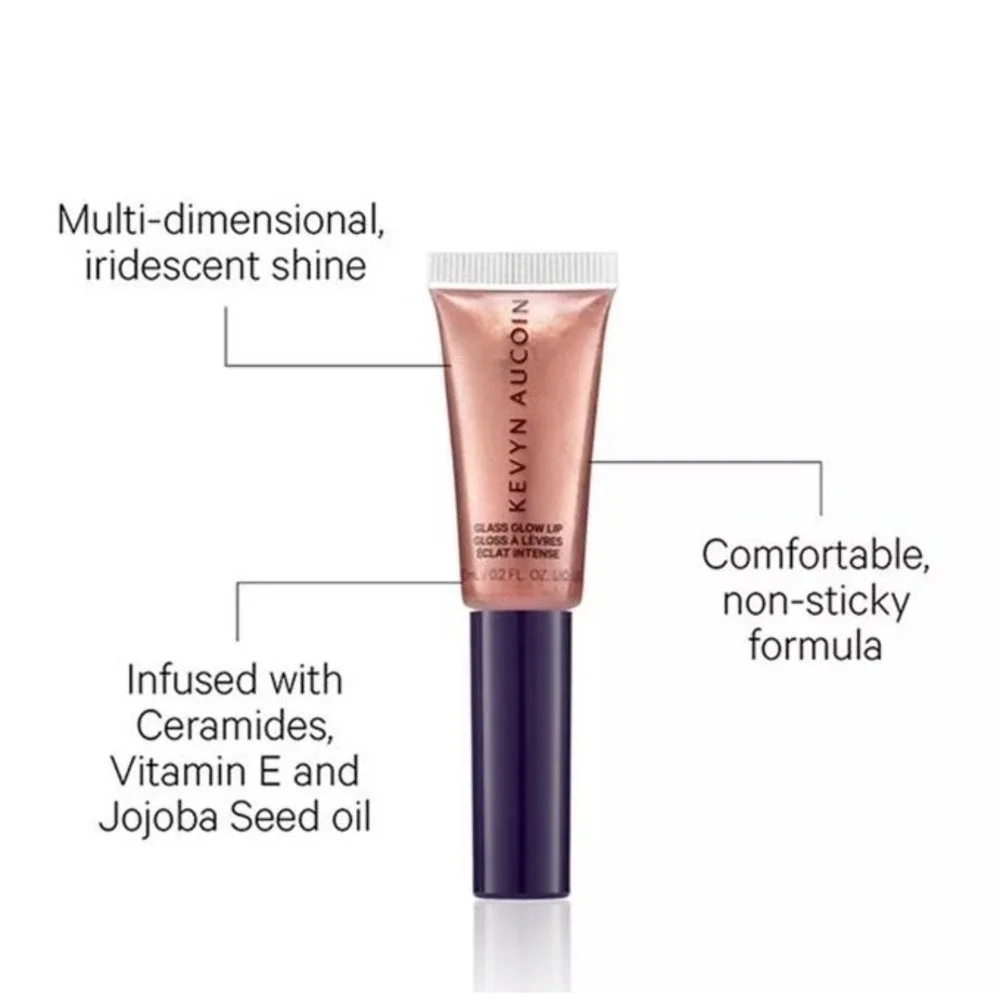NEW Kevyn Aucoin Glass Glow Lip Gloss Spectrum Bronze Shimmer 0.27oz 8ml